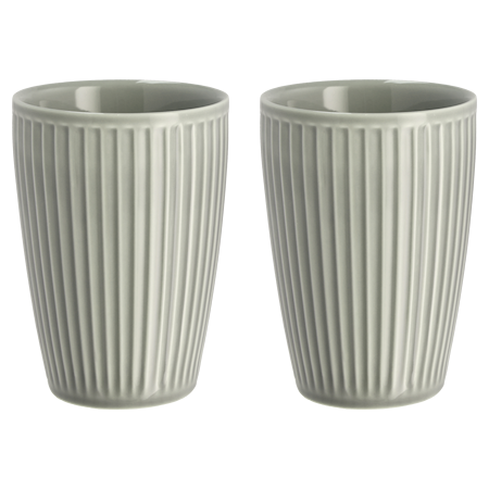 Pillivuyt Plissé Termokopp 25 cl 2-pakning Arctic Ice