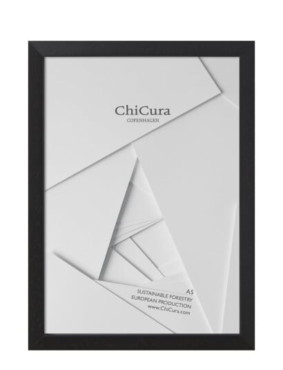 ChiCura Wooden Frame A5 Glass Black 14.8X21CM ChiCura Wooden Frame A5 Glass Black 14.8X21CM