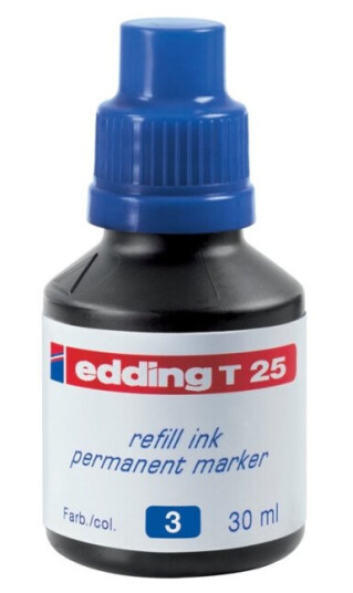 Edding T 25 - Blekk - Permanent - Blå - 30 Ml