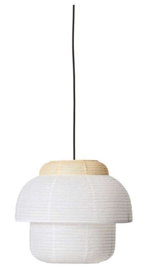 Made By Hand Papir Dobbelt Taklampe Ø40 cm Myk Gul