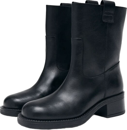 ALOHAS Rajan Vintage Effect Brown Leather Boots Black 36 ALOHAS Rajan Vintage Effect Brown Leather Boots Black 36