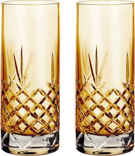 Frederik Bagger Crispy Highball Glass 2 stk, Citrine