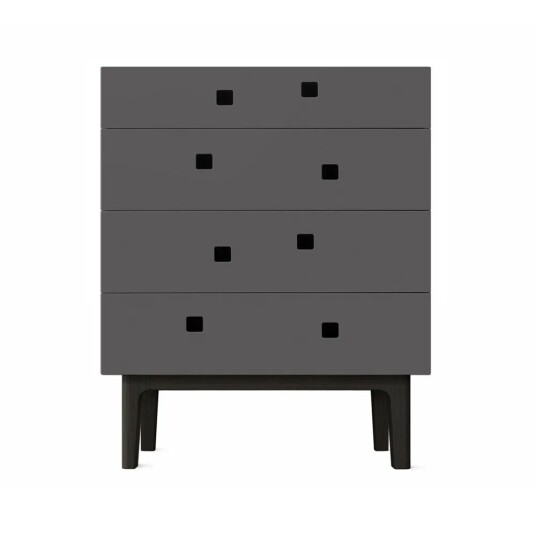 Zweed Peep B3 kommode slate grey, sortlakkert