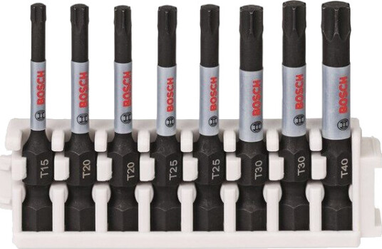 Bosch Impact Control-skrutrekkerbits, pakke med 8 deler, 1xT15, 2xT20, 2xT25, 2xT30, 1xT40