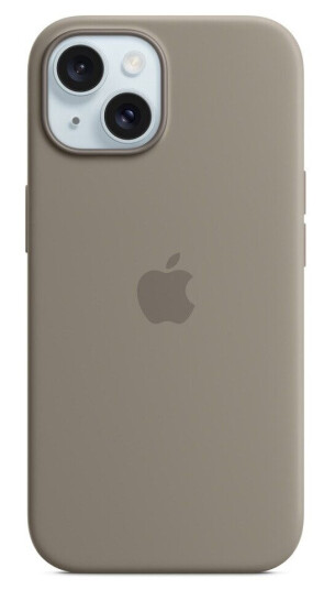 Apple Silikon Mobildeksel med MagSafe til iPhone 15 - Leire