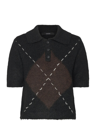 Vero Moda Vmbliss 2/4 Poloneck Pullover Ga - Brown - XS Vero Moda Vmbliss 2/4 Poloneck Pullover Ga - Brown - XS