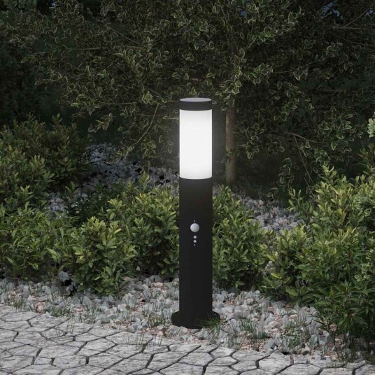vidaXL Pullertlampe med sensor 50 cm rustfritt stål IP44