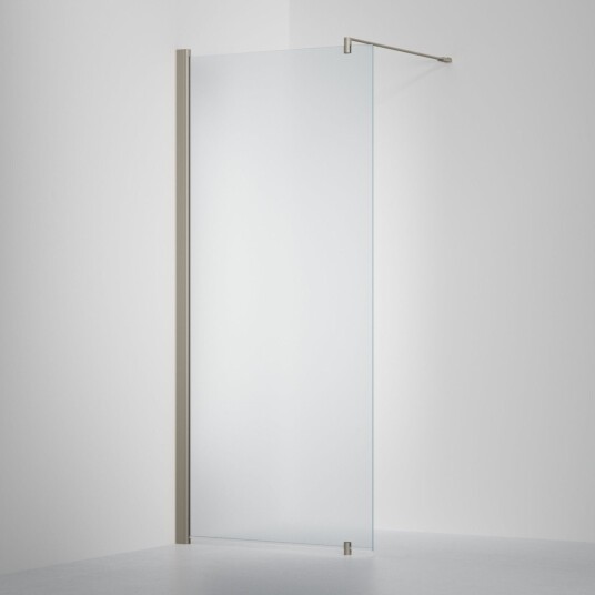 INR Iconic Nordic Rooms Dusjvegg Linc 20 Original Måltilpasset Stone / - Venstre Frostet Glass