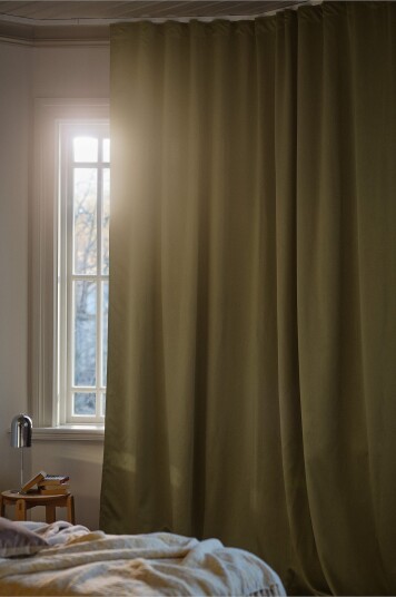 Jotex Blendingsgardin 1 Lengde Ekstra Bred Kakigrønn KYLIE 171668211250 Jotex Blendingsgardin 1 Lengde Ekstra Bred Kakigrønn KYLIE 171668211250