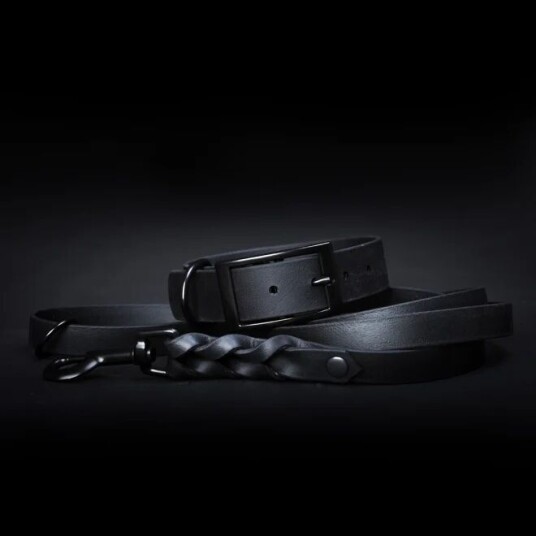 Tyylivoitto Classy Black On Black Hundehalsbånd Svart (L)