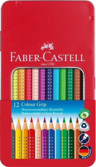 Faber-Castell Colour Grip  Tin of 12