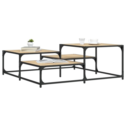 Salongbord sonoma eik 107x107x40 cm konstruert tre 8721012195356 Salongbord sonoma eik 107x107x40 cm konstruert tre 8721012195356