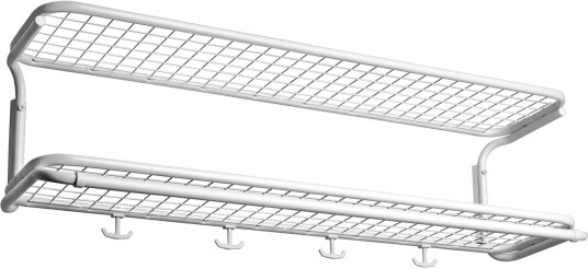 Essem Design Classic 650 Hatthylla Vit/vit 120 Cm Hattehyller Og Skohyller Gunnar Bolin Hvit Metall/plast