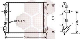 VAN WEZEL 43002302 Radiator motorkjøling