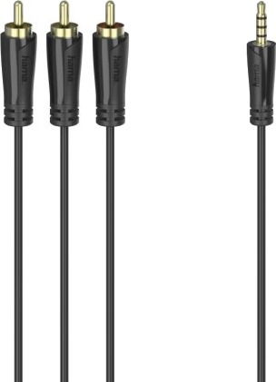 Hama 00205154 3.5Mm Hankjønn 3 X Rca Hankjønn 1,5 M Svart