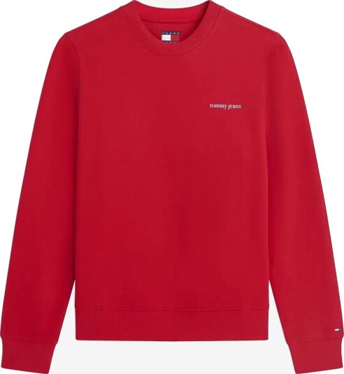 Tommy Jeans Tjw Reg Ess Logo 1 Crew Ext - AMARYLLIS RED - M