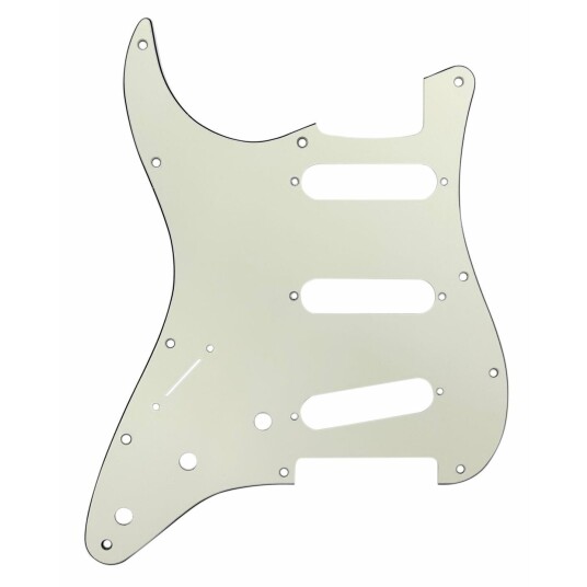 D'Andrea St-Style Sss 3-Ply Pickguard Left Parchment/black/parchment D'Andrea St-Style Sss 3-Ply Pickguard Left Parchment/black/parchment