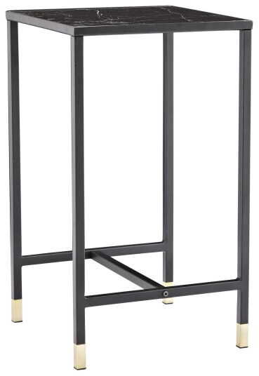Venture Design Dipp sidebord Svart 40 x 40 cm