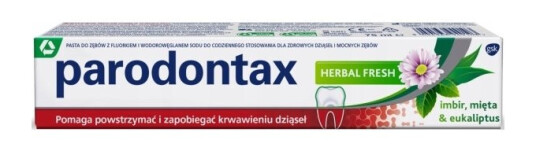 Parodontax Tannkrem Herbal Fresch 75Ml For Blødende Tannkjøtt Frisker Opp Parodontax Tannkrem Herbal Fresch 75Ml For Blødende Tannkjøtt Frisker Opp
