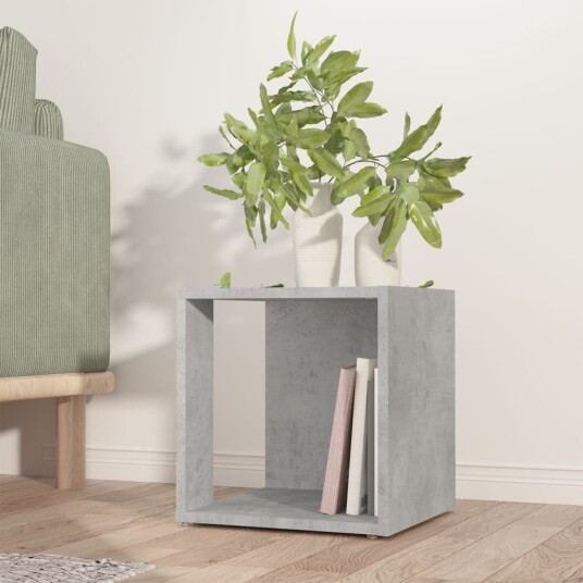 vidaXL Sidebord betonggrå 33x33x34,5 cm sponplate