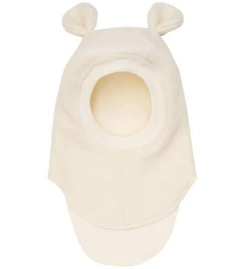 Huttelihut Balaclava Ull 2 lags Tofu m. ører Huttelihut 4 6 år 104 116 Balaclava dobbel Hvit