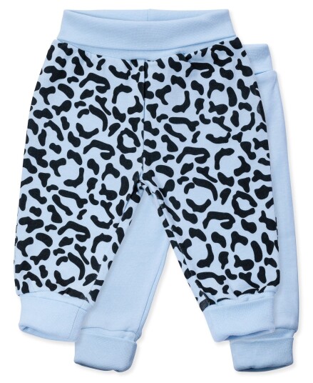 Tiny Treasure Willow Bukse 2-Pack Baby Blue/Leo 56 Tiny Treasure Willow Bukse 2-Pack Baby Blue/Leo 56