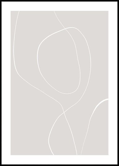 Flowing Lines Harmony Poster Plakat / 70x100cm