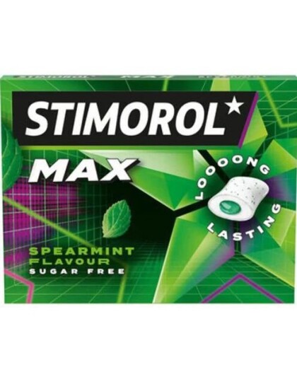 Stimorol Max Splash Spearmint   Tyggegummi med Spearmintsmak og Fyll