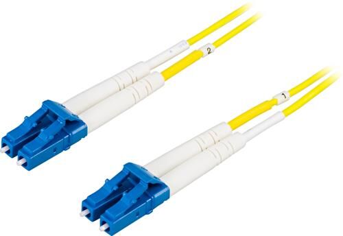 Deltaco OS2 Duplex Fiberkabel LC-LC 3m 9/125 Enkeltmodus Gult Deltaco OS2 Duplex Fiberkabel LC-LC 3m 9/125 Enkeltmodus Gult