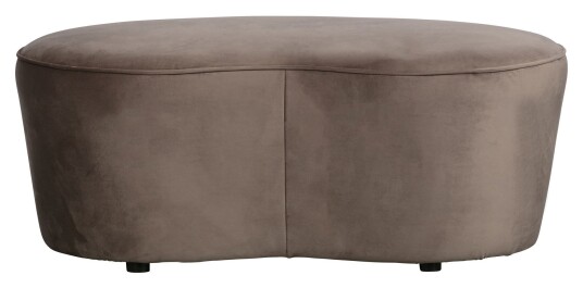 BePureHome Macaroni Liten Sofa/Puff 110 - Nougat Velour Unoliving