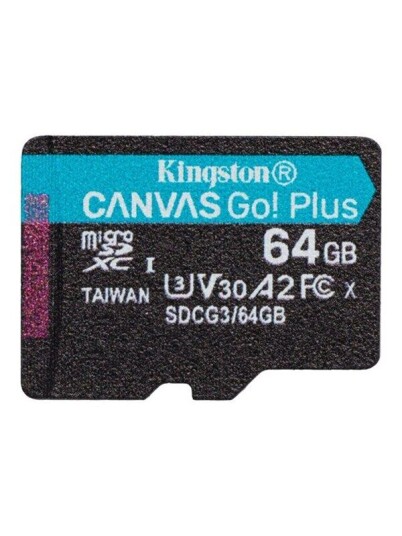 Kingston Canvas Go! Plus microSD-card - 170/70MB - 64GB