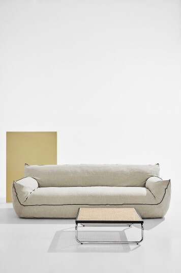Jotex Sofa i Lin 3,5seter Kryssfiner/Lin/Andefjær Lin beige Gia 1680160020