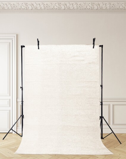 Ullteppe Hamilton hvit Størrelse: 60 x 120 cm