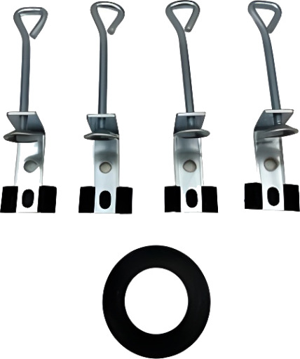 Intra Juvel D8 Monteringssett Braketter 4 stk. Armplate