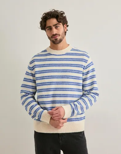 Jack & Jones Jornantucket Knit Boucle Crew Neck Strikkegensere Blå