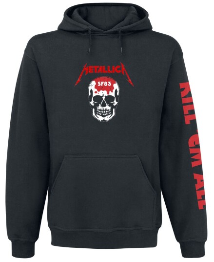 Metallica Hettegenser Kill 'Em All Skull S til 3XL Herrer svart Metallica Hettegenser Kill 'Em All Skull S til 3XL Herrer svart