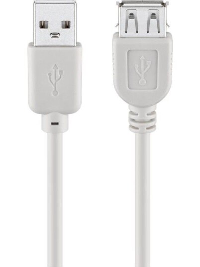 Goobay USB 2.0 Forlengelseskabel 3m Grå