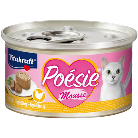 Poesie Kyllingmousse 85 G Katt Kattefôr Våtfôr Vitakraft