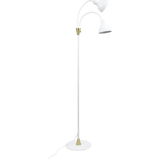 Dyberg Larsen Lilje Gulvlampe Hvit/ Messing Dyberg Larsen Lilje Gulvlampe Hvit/ Messing