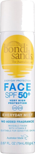 Bondi Sands Everyday Ansiktsmist SPF50+ 60 g - Usynlig Solbeskyttelse