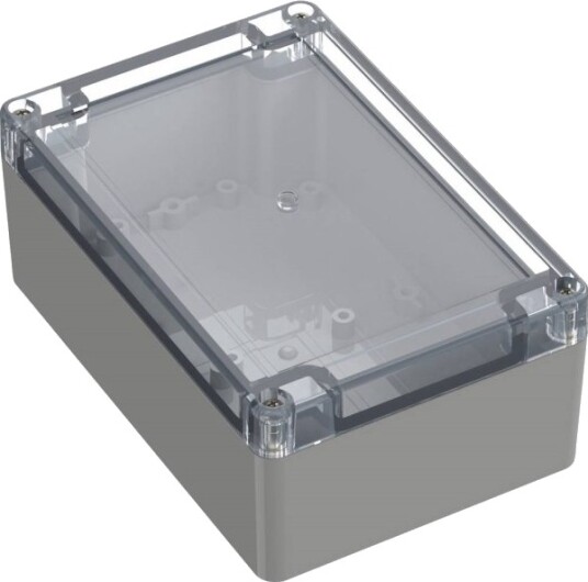 Tru Components TC 10860780 150 × 100 × 60 mm Polykarbonat Lysegrå