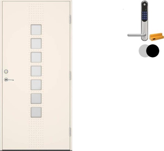 Ytterdør Swedoor Advance-Line Statement Signum med Yale Doorman Classic Home