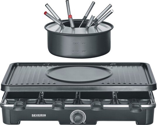 Severin raclette-fondue maskin RG 2347 sort Severin raclette-fondue maskin RG 2347 sort