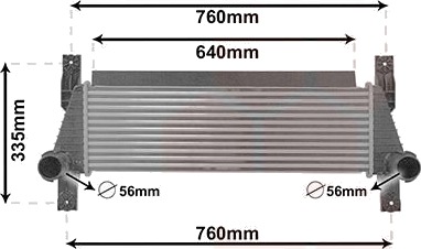 Intercooler VAN WEZEL 18014701