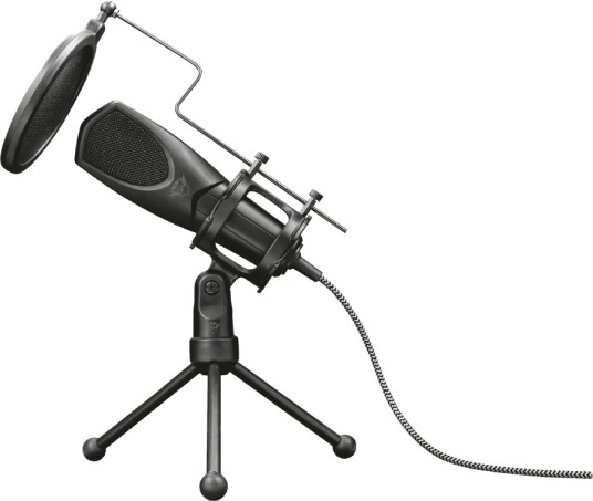 Trust GXT 232 Mantis Bordmikrofon for Gaming og Podcast - USB, Svart
