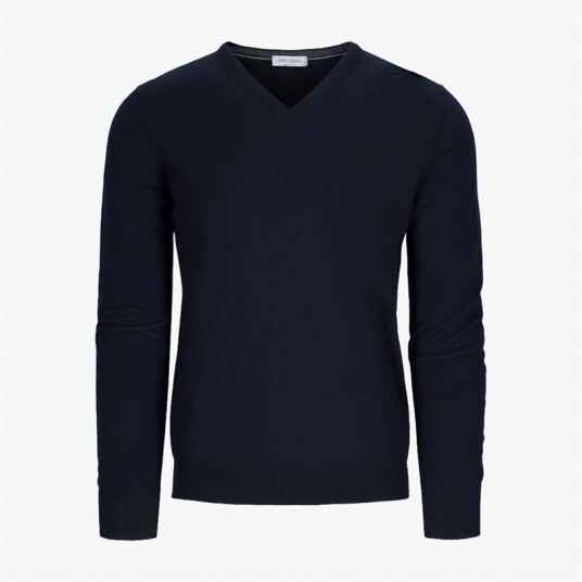Gran Sasso V-Neck L/slv 598 Navy Gran Sasso V-Neck L/slv 598 Navy