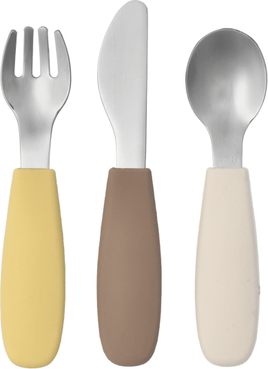 Scandi Living Dine bestikksett silikon 3 deler Taupe Scandi Living Dine bestikksett silikon 3 deler Taupe