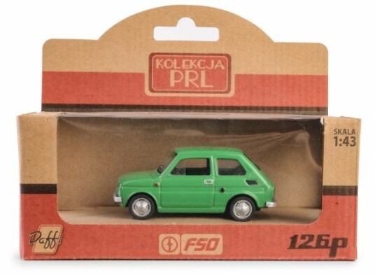 Daffi Pojazd Prl Fiat 126P Zielony Daffi Pojazd Prl Fiat 126P Zielony