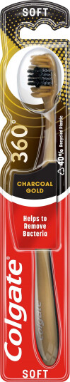 Colgate Toothbrush 360 Charcoal Gold Soft