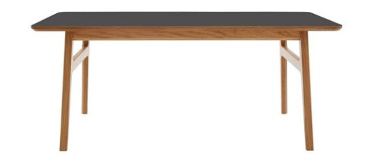 Magnus Olesen Freya Salongbord Heltre Lakkert Eik/linoleum Sort 4023 Forbo L 120 x B 60 x H 50